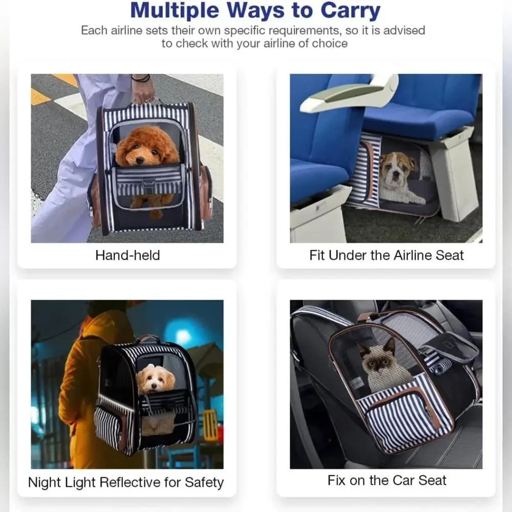 NWT Lekebobor XL Pet Expandable Carrier Backpack for up to 18lbs